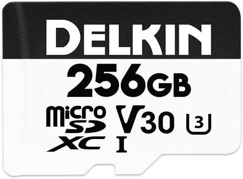 Delkin Devices 256GB microSD Card (100MB/s) + Rugged CFexpress/SD/microSD Storage Tote – High-Speed Memory Card + Weather-Resistant Case Bundle for Cameras, Drones & Action Cameras in Saudi Arabia