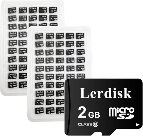 Factory Wholesale Micro SD Card 2GB Pack of 100 C6 in Bulk Micro SDHC Produced by Authorized Licencee (100X2GB C6) in Saudi Arabia