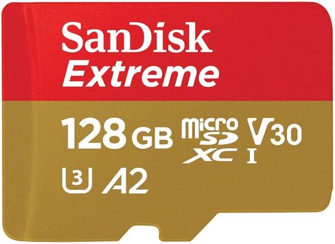 SanDisk Extreme 128GB UHS-I U3 microSDXC Memory Card with SD Adapter in Saudi Arabia