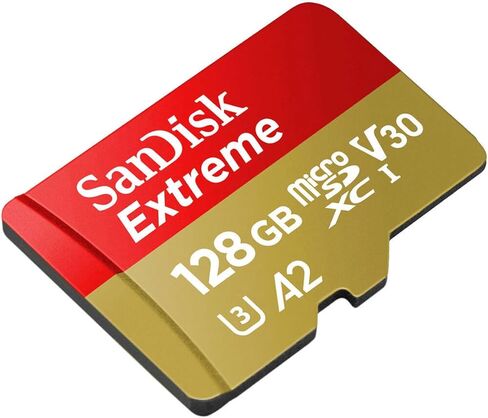 SanDisk Extreme 128GB UHS-I U3 microSDXC Memory Card with SD Adapter in Saudi Arabia