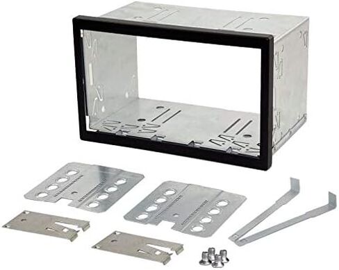 Xscorpion Universal Car Stereo Replacement Double Din Dash Kit Cage Fits Double DIN Designed to Secure The Head Unit Mold ensures Rugged Metal Design with Side Mount in Saudi Arabia