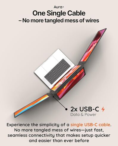 Triple Boost Pro 15.6" | Premium Triple Portable Monitor Extender | Full Aluminum | Quad Screens | 3×15.6" FHD 1080P HDR IPS | USB-C & USB-A | Compatible with 11"-18" Laptops in Saudi Arabia