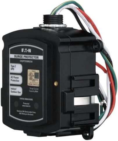 Eaton Complete Home Surge Protector، النوع 2 SPD، تيار تصاعدي 60 كيلو أمبير، حماية طاقة التيار المتردد، داخلي/خارجي، CHSPT2SURGE10 in Saudi Arabia