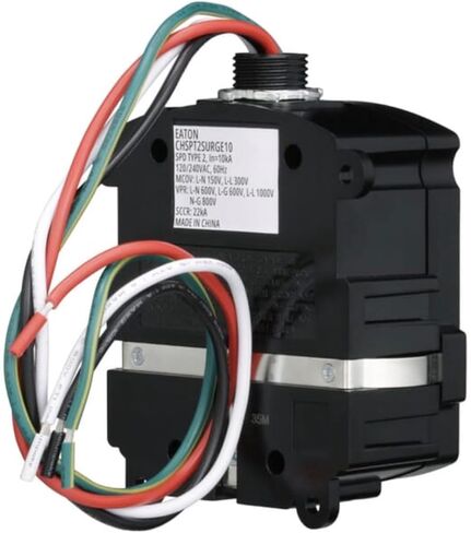 Eaton Complete Home Surge Protector، النوع 2 SPD، تيار تصاعدي 60 كيلو أمبير، حماية طاقة التيار المتردد، داخلي/خارجي، CHSPT2SURGE10 in Saudi Arabia