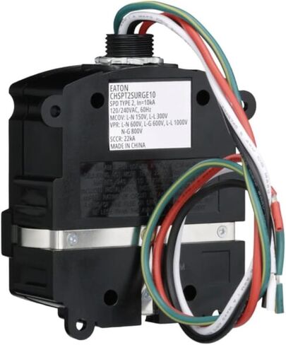 Eaton Complete Home Surge Protector، النوع 2 SPD، تيار تصاعدي 60 كيلو أمبير، حماية طاقة التيار المتردد، داخلي/خارجي، CHSPT2SURGE10 in Saudi Arabia