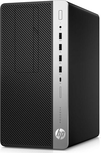 HP ProDesk 600 G4 Mini Tower Desktop, Windows 11 Pro Computer MT PC, Intel Core i5-8500, 8GB RAM, 256GB SSD, Keyboard & Mouse, WiFi, Bluetooth (Renewed) in Saudi Arabia