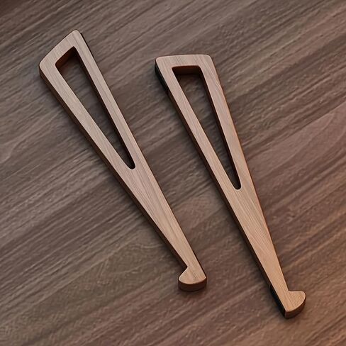 Pair of Portable Foldable Laptop and Tablet Stands, Triangular Cooling Desk Stands for Notebook, Tablet and E-Reader, Nut Brown in Saudi Arabia