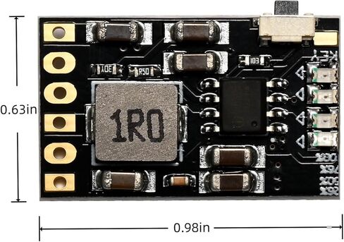 12 قطعة 2A 5V وحدة تفريغ الشحن المتكاملة مع 3.7V 4.2V لتعزيز شحن بطارية الليثيوم 18650 ووحدة لوحة PCB لحماية الطاقة المتنقلة in Kuwait