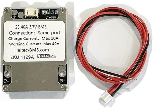 2S 40A BMS balanced 7.4V 8.4V li-ion NCM BMS/3.2v lifepo4 Lithium iron phosphate battery protection board(2S40A3.7V HeatSink) in Saudi Arabia