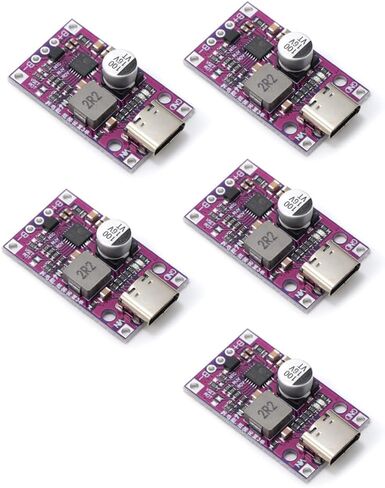 Teyleten Robot 2S BMS 15W 8.4V 12.6V 1.5A Lithium Battery Charging Boost Module with Balanced Support Fast Charge with Indicator Type-C 5pcs in Saudi Arabia