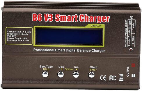B6V3 80 واط طائرة نموذجية الذكية شاحن بطارية التوازن الرقمي DC11.0 ‑ 18.0 فولت الملحقات المهنية للاستخدام in Saudi Arabia