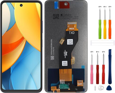 LCD Display Replacement Compatible with ZTE V60 Design/Blade A75 4G/Axon V60 Vita/V60 Smart Touch Screen Digitizer Assembly with Repair Tools-6..06inch in Saudi Arabia