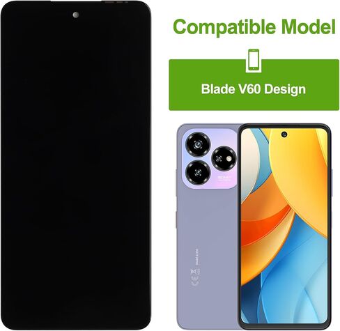 LCD Display Replacement Compatible with ZTE V60 Design/Blade A75 4G/Axon V60 Vita/V60 Smart Touch Screen Digitizer Assembly with Repair Tools-6..06inch in Saudi Arabia