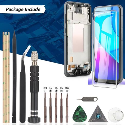 بديل شاشة Samsung Galaxy A36 5G/A366U Incell لهاتف Samsung A36 5G شاشة LCD تعمل باللمس محول رقمي مع أدوات (مع إطار) in Saudi Arabia