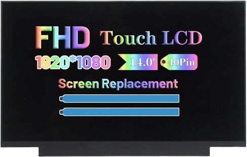 استبدال شاشة لمس FHD 01YN150 01YN151 01YN152 لجهاز Lenovo Thinkpad P14S T14 T14S Gen 1 Gen 2 / T490 T490S T495 T495S P43s 14.0 بوصة 1080P 40pins LCD لوحة عرض LED in Kuwait