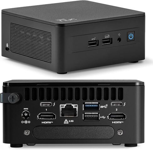 ASUS NUC 13 Pro Tall Mini PC Desktop, Intel Core i5-13420H (4.6GHz), 16GB RAM, 256GB PCIe SSD, Ultra-Quiet and Compact Design, 4K Quad Display, USB, HDMI, Thunderbolt, Wi-Fi 6E, Bluetooth, Win11 Pro in Saudi Arabia