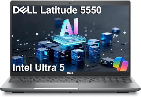 كمبيوتر محمول Dell Latitude 5550 5000 Business AI، شاشة 15.6 بوصة FHD، Intel 12-Core Ultra 5 125U (> i7-1355U)، إضاءة خلفية، 2x Thunderbolt، كمبيوتر IST مخصص 16 جيجابايت/32 جيجابايت/64 جيجابايت DDR5 RAM، 512 جيجابايت/1 تيرابايت/2 تيرابايت SSD، ويندوز 11 ب in Kuwait