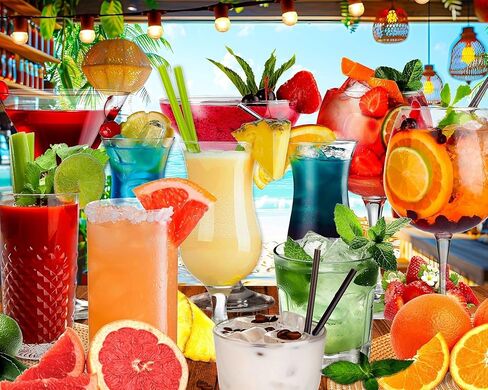 Springbok Summer Sips 1000 Piece Jigsaw Puzzle for Adults - Have Fun with This Tropical Image That's Sure to Tempt Your tastebuds in Saudi Arabia