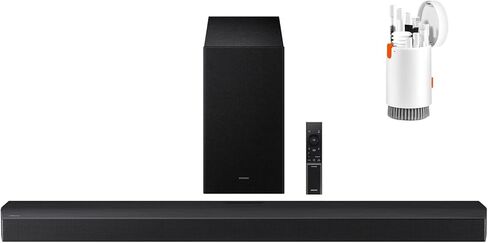 Samsung B-Series Sound Bar for Smart tv, HW B400F 2.0 ch Soundbar with Built in Subwoofer (2025 Model) One Remote Control, Surround Sound Expansion, Voice Enhance Mode in Saudi Arabia