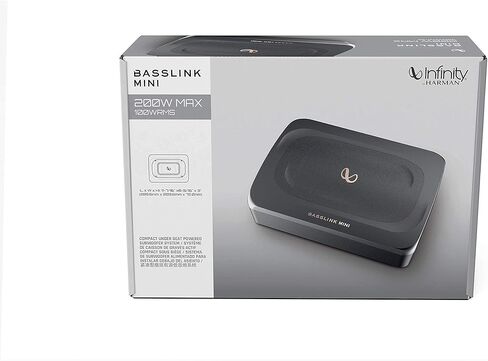 Infinity Basslink Mini - مضخم صوت يعمل بالطاقة 6x8 - تيتانيوم (متجدد) in Saudi Arabia