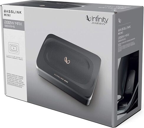Infinity Basslink Mini - مضخم صوت يعمل بالطاقة 6x8 - تيتانيوم (متجدد) in Saudi Arabia