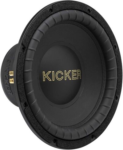 مضخم صوت من السلسلة الذهبية KICKER 50GOLD124 مقاس 12 بوصة (30 سم)، إصدار الذكرى السنوية الخمسين، 500 واط RMS، ذروة 1000 واط، DVC 4 أوم، رمي ممتد، جودة صوت أسطورية، 17 رطلاً (متجدد) in Saudi Arabia