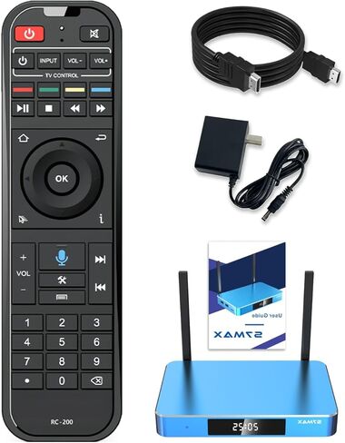 S7MAX Remote Control with Voice Search, Blue Silicone Cover in Kuwait