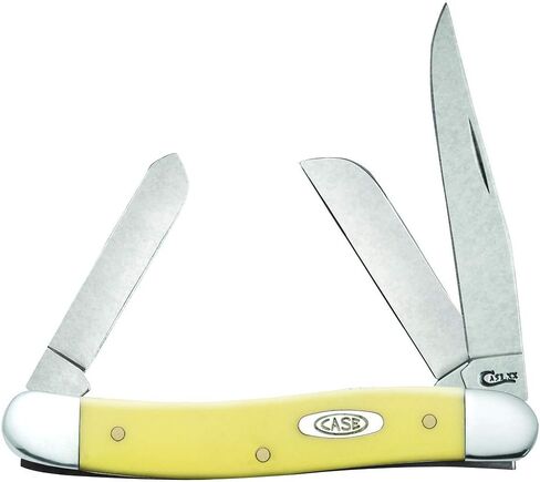 Case XX WR Pocket Knife Yellow Synthetic Medium Stockman SS Item #80035 - (3318 SS) - Length Closed: 3 5/8 Inches in Saudi Arabia