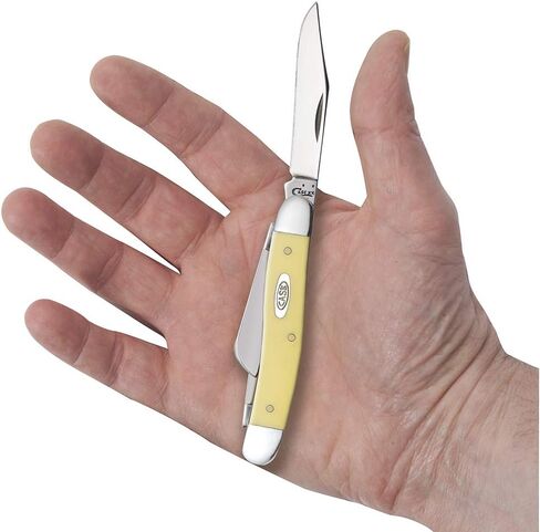 Case XX WR Pocket Knife Yellow Synthetic Medium Stockman SS Item #80035 - (3318 SS) - Length Closed: 3 5/8 Inches in Saudi Arabia