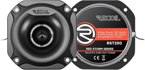 مكبر صوت RECOIL RST250 Super Tweeter مقاس 1 بوصة، نظام صوت سيارة احترافي من الألومنيوم in Kuwait
