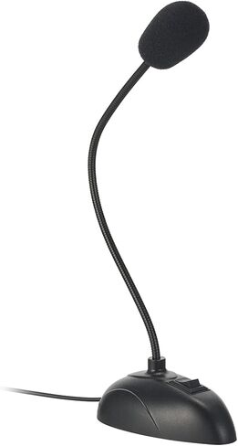Adjustable Mini Desktop Microphone with 3.5mm Jack Plug Play USB C USB A Adapter for PC Computer Laptop Gaming Streaming Recording Online Lessons Podcast in Saudi Arabia