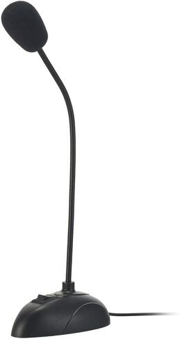 Adjustable Mini Desktop Microphone with 3.5mm Jack Plug Play USB C USB A Adapter for PC Computer Laptop Gaming Streaming Recording Online Lessons Podcast in Saudi Arabia