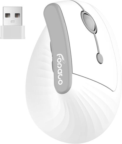Ergonomic Vertical Mouse,Wireless Bluetooth 5.0 and 2.4G Mouse,Silent Click, 60% Reduced Wrist Pressure,3 Adjustable DPI for PC,Mac,Laptop,Computer,Home,Office Use (Black) in Saudi Arabia