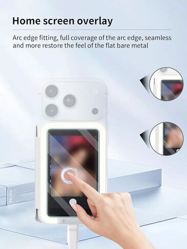 Screen Protector for Insta360 Snap Selfie Screen with Light, Anti-Scratch 9H Hardness Tempered Glass Flim,HD Clear,Bubble Free with Easy Installation Kit,2 Pack in Saudi Arabia
