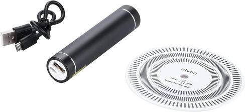 ZEZEFUFU Turntable Calibration Strobe Disc + Stroboscopic Speed Strobe Light for Turntable LP Records in Saudi Arabia