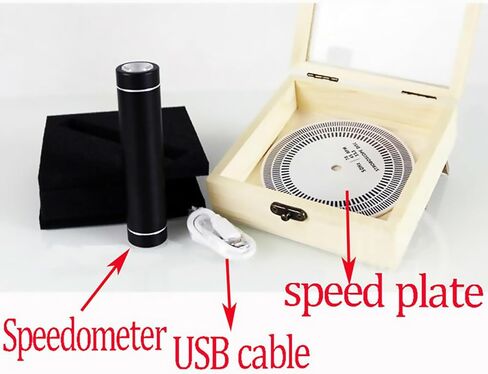 ZEZEFUFU Turntable Calibration Strobe Disc + Stroboscopic Speed Strobe Light for Turntable LP Records in Saudi Arabia