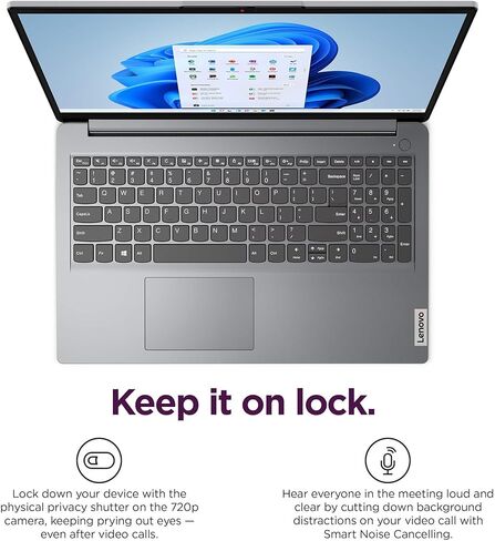 Lenovo IdeaPad Laptop Computer, 15.6" Anti-Glare, 8GB RAM, 256GB (128GB SSD +128GB eMMC), 1-Year Office 365, Intel Core CPU, for Student, Home, Work, Numeric Keypad, Wi-Fi 6, IST HUB, Win 11 Home S in Saudi Arabia
