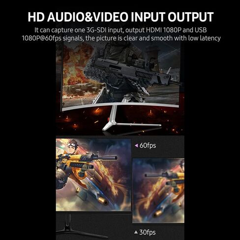 HXBER NK-M006 3G-SDI بطاقة التقاط الفيديو USB3.0 HD 1080P صندوق التقاط الفيديو SDI إلى HDMI محول محول تصميم خالي من السائق in Kuwait