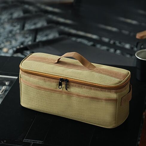 Camping Kitchen Utensil Bag Organizer Large Capacity Camp Utensils Carrying Case Portable Pouch Container for Camping Cookware Set Cutlery Flatware Tableware Backpacking Hiking Travel Picnic in Saudi Arabia