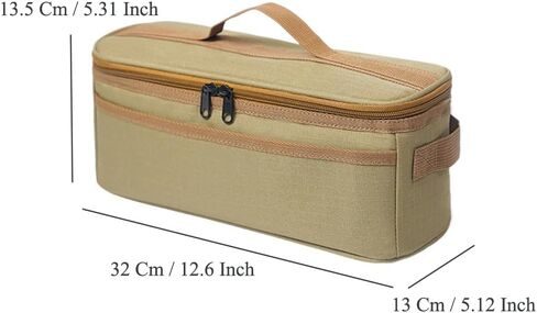 Camping Kitchen Utensil Bag Organizer Large Capacity Camp Utensils Carrying Case Portable Pouch Container for Camping Cookware Set Cutlery Flatware Tableware Backpacking Hiking Travel Picnic in Saudi Arabia