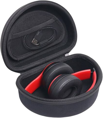 Hard Protective Travel Case Compatible with Beats Studio Pro/Solo 4 / Studio 3 / Solo 3 / Picun B9 / BERIBES/JLab JBuds Lux ANC Wireless Bluetooth Noise Cancelling Headphones,Black in Saudi Arabia