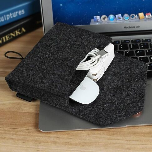 Portable Felt Storage Bag, All-Purpose Carrying Bags, Electronics Accessories Protective Case for MacBook Power Adapter, Mouse, Cellphone, Cables, Power Bank, Portable External Hard Drive in Saudi Arabia