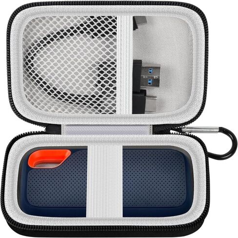 Case for SanDisk Extreme Portable SSD Portable SSD 480GB 500GB 1TB 2TB 4TB 8TB, External Hard Drive Hard Carry Case (Storage Box Only) (Black) in Saudi Arabia