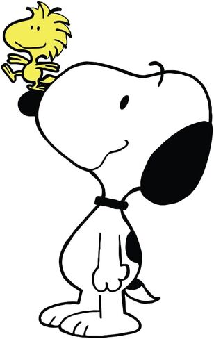 ملصق فينيل لاصق Snoopy Hugging Woodstock، ملصق لطيف مقاوم للطقس للسيارة وMacBook وحافظة الهاتف (4.5 بوصة × 3.5 بوصة) in Kuwait