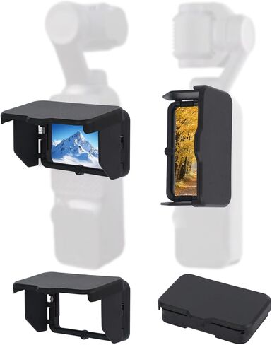 Foldable Screen Sun Hood for DJI Osmo Pocket 3, Anti-Glare Magnetic Sunshade Cover Portable Sun Visor Accessories for Outdoor Shooting Supplies in Saudi Arabia