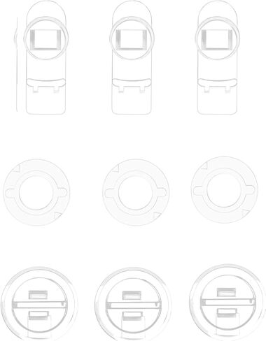 Niteangel Stacker Hamster Cage Accessories - Stacker Cage Wheels or Stacking Holders or Replacement Glass Board for Hamster Gerbil Mice Degu Or Other Small-Sized Pet (Back Glass Board (1 Piece)) in Kuwait