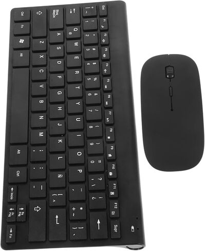 Mikinona Keyboard and Mouse Combo Latin Spanish Layout Resin Material Cordless Computer Keyboard with Mouse for Typing and Study in Saudi Arabia