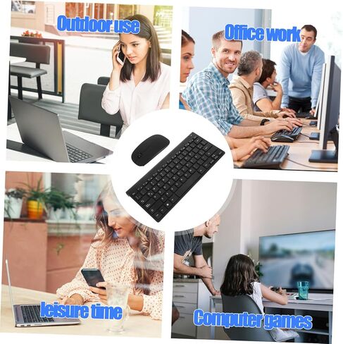 Mikinona Keyboard and Mouse Combo Latin Spanish Layout Resin Material Cordless Computer Keyboard with Mouse for Typing and Study in Saudi Arabia