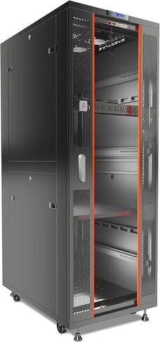 42U Server Rack Cabinet – 19" Network Rack Enclosure, 39" Deep Floor Standing Data Rack with Locking Glass Door, Cooling Fans, PDU & Shelf for Servers, Switches and Patch Panels in Saudi Arabia