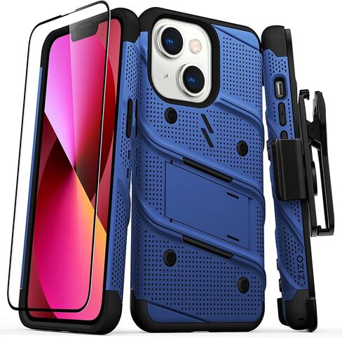 حافظة ZIZO Bolt Bundle لأيفون 13 - أزرق in Saudi Arabia